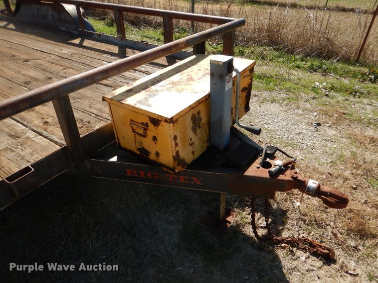 image for item DJ0511 1998 Big Tex Z10PI equipment trailer