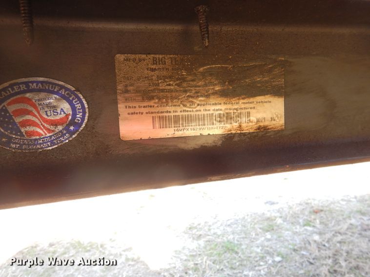 image for item DJ0511 1998 Big Tex Z10PI equipment trailer