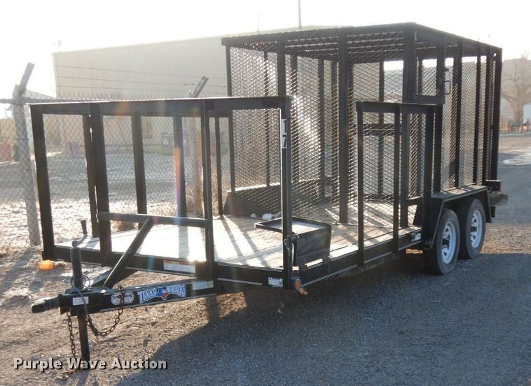 image for item DJ7249 2017 Texas Bragg  utility trailer