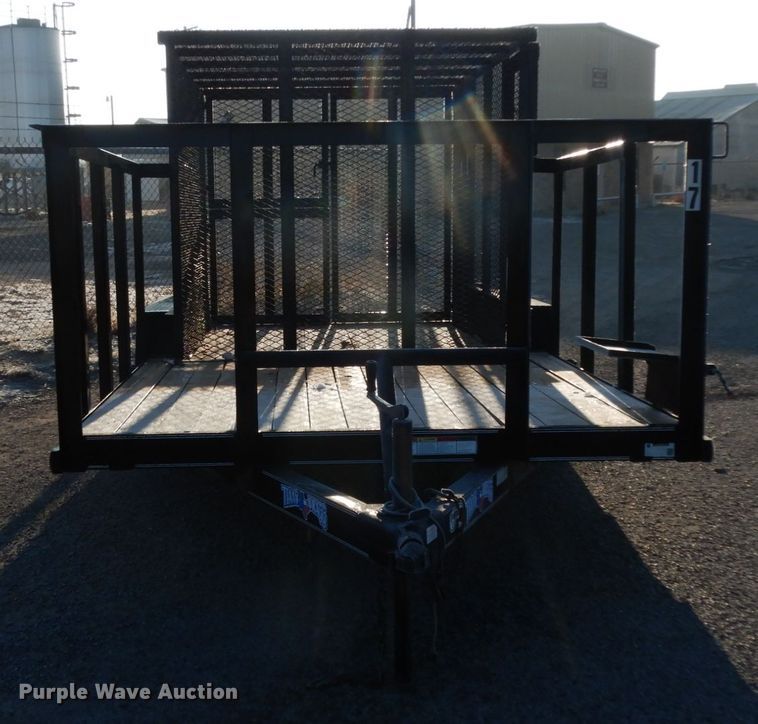 image for item DJ7249 2017 Texas Bragg  utility trailer
