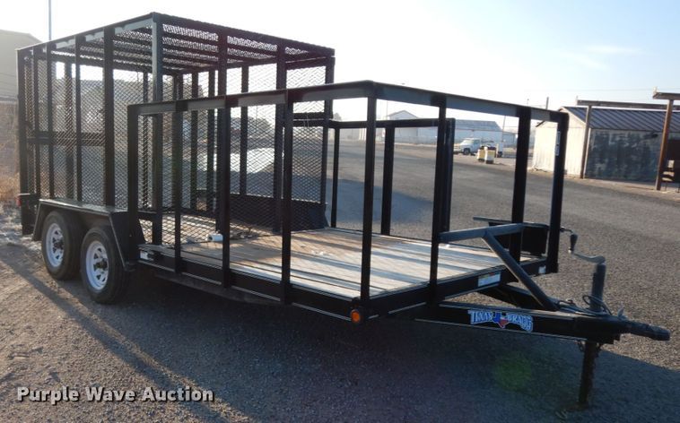 image for item DJ7249 2017 Texas Bragg  utility trailer