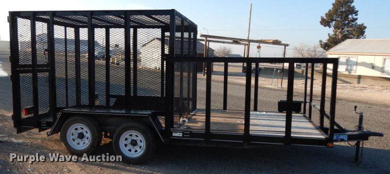 image for item DJ7249 2017 Texas Bragg  utility trailer