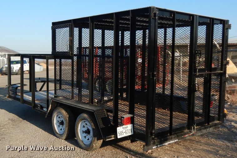 image for item DJ7249 2017 Texas Bragg  utility trailer