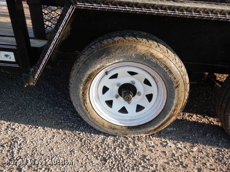 image for item DJ7249 2017 Texas Bragg  utility trailer