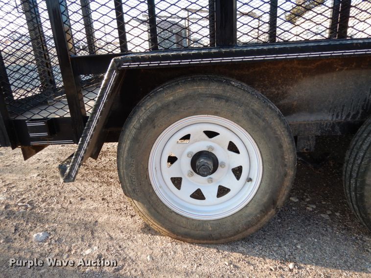 image for item DJ7249 2017 Texas Bragg  utility trailer