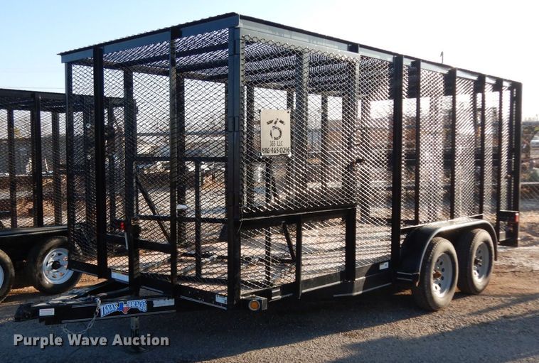 image for item DJ7251 2018 Texas Bragg utility trailer
