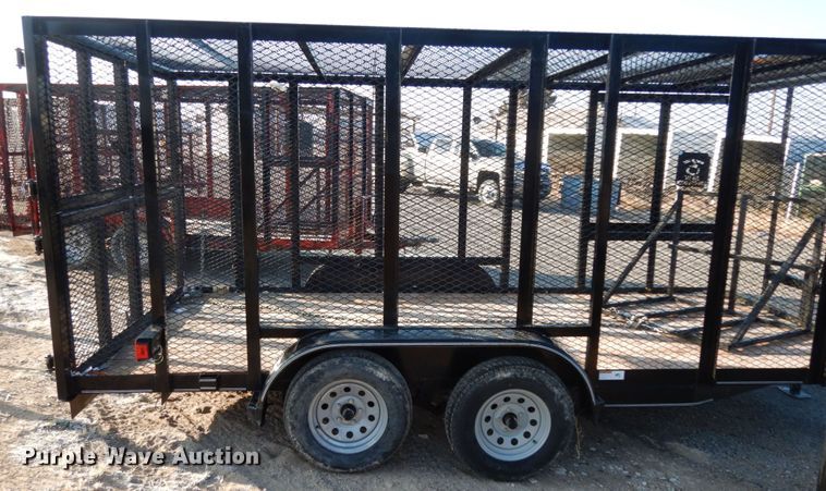 image for item DJ7251 2018 Texas Bragg utility trailer