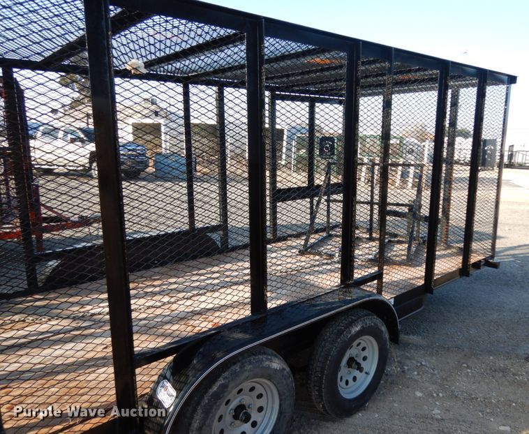 image for item DJ7251 2018 Texas Bragg utility trailer