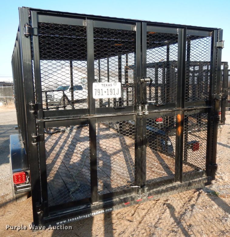 image for item DJ7251 2018 Texas Bragg utility trailer