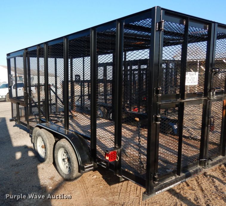 image for item DJ7251 2018 Texas Bragg utility trailer