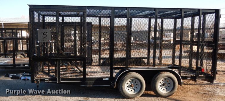 image for item DJ7251 2018 Texas Bragg utility trailer