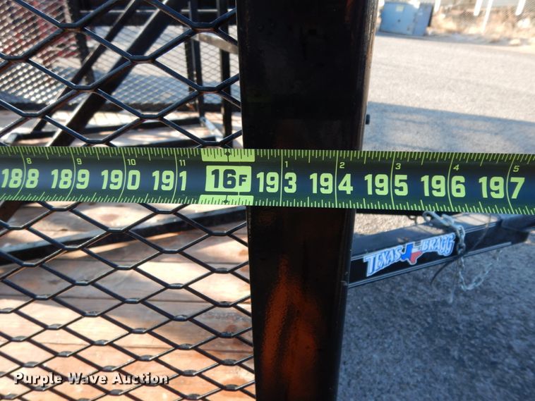 image for item DJ7251 2018 Texas Bragg utility trailer