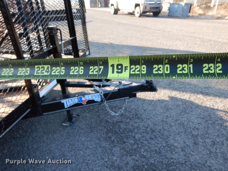 image for item DJ7251 2018 Texas Bragg utility trailer