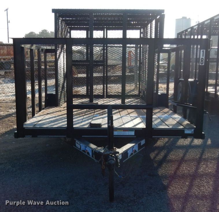 image for item DJ7252 2017 Texas Bragg utility trailer