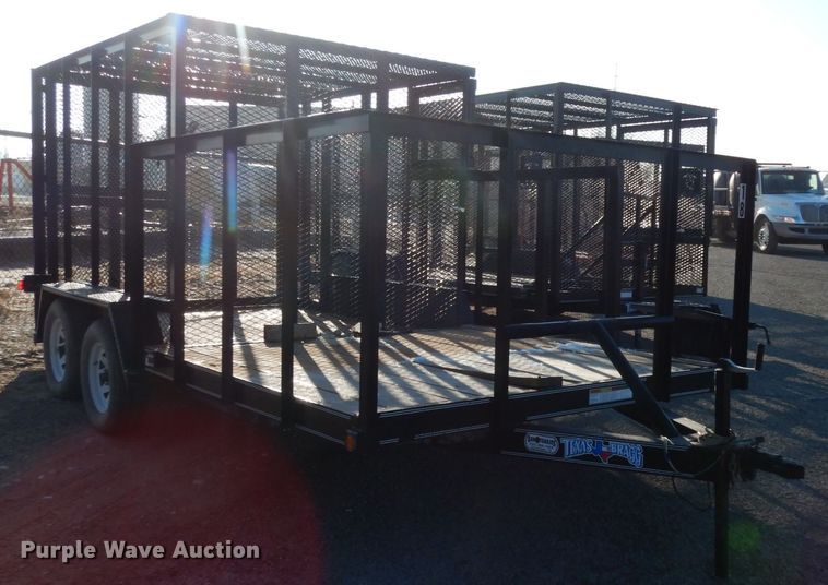 image for item DJ7252 2017 Texas Bragg utility trailer