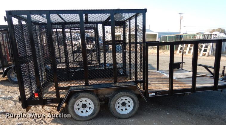 image for item DJ7252 2017 Texas Bragg utility trailer