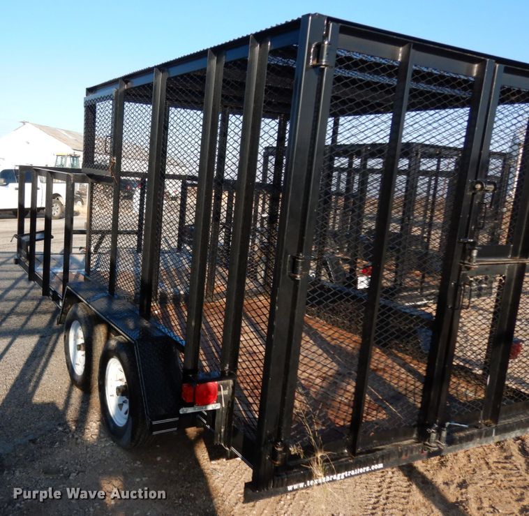 image for item DJ7252 2017 Texas Bragg utility trailer