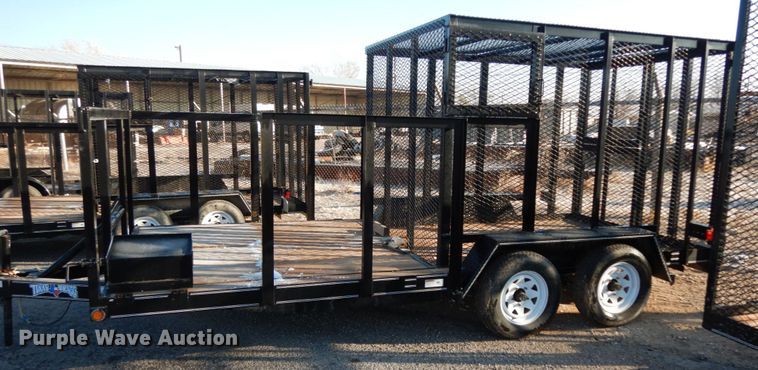 image for item DJ7252 2017 Texas Bragg utility trailer