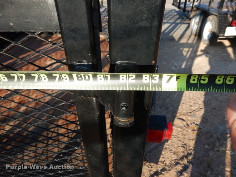 image for item DJ7252 2017 Texas Bragg utility trailer