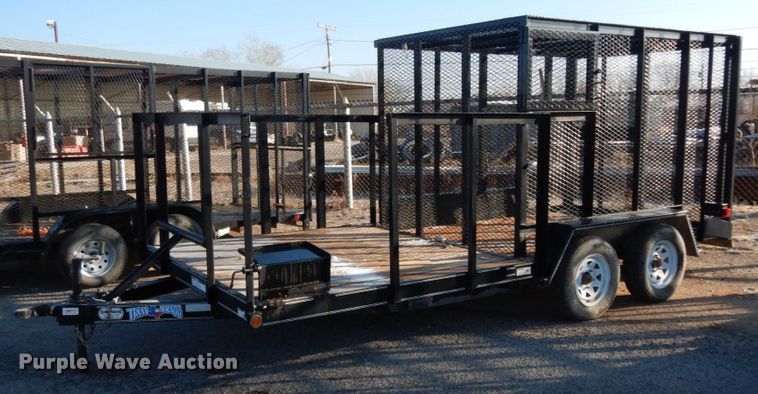 image for item DJ7253 2017 Texas Bragg utility trailer