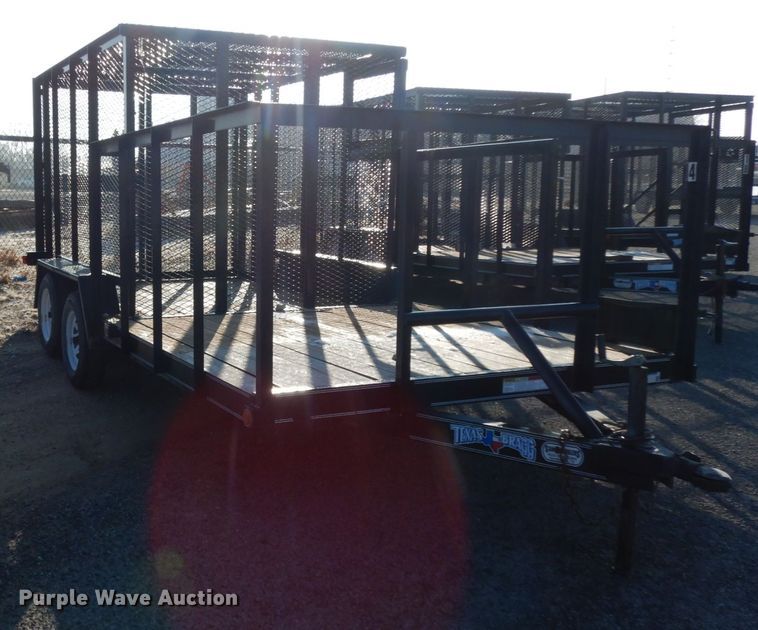 image for item DJ7253 2017 Texas Bragg utility trailer