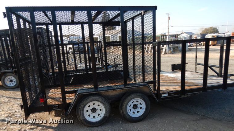 image for item DJ7253 2017 Texas Bragg utility trailer