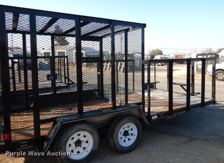 image for item DJ7253 2017 Texas Bragg utility trailer