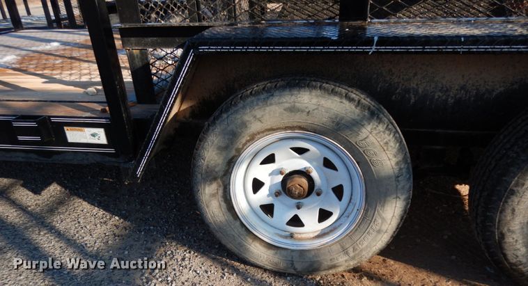 image for item DJ7253 2017 Texas Bragg utility trailer