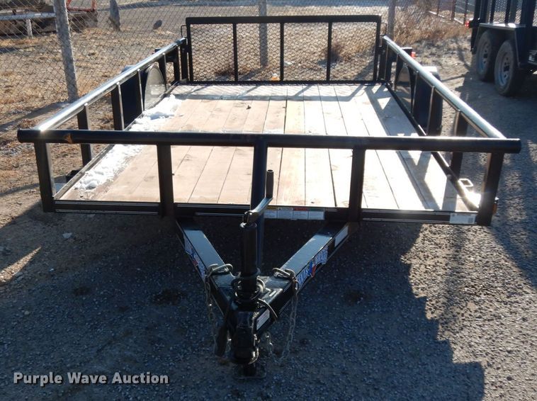 image for item DJ7256 2016 Texas Bragg NA612P29 utility trailer