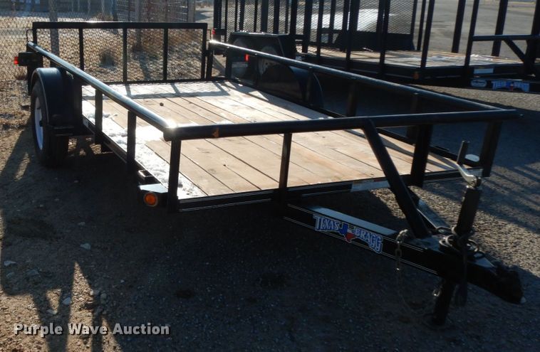 image for item DJ7256 2016 Texas Bragg NA612P29 utility trailer