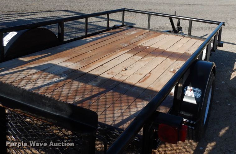 image for item DJ7256 2016 Texas Bragg NA612P29 utility trailer