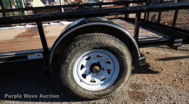 image for item DJ7256 2016 Texas Bragg NA612P29 utility trailer