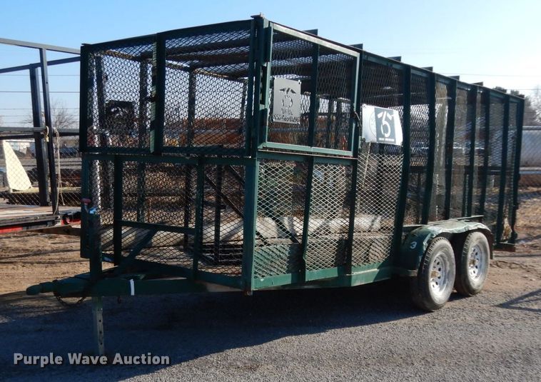 image for item DJ7257 2000 Tex Mex utility trailer