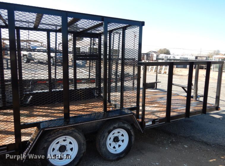 image for item DJ7259 2017 Texas Bragg utility trailer