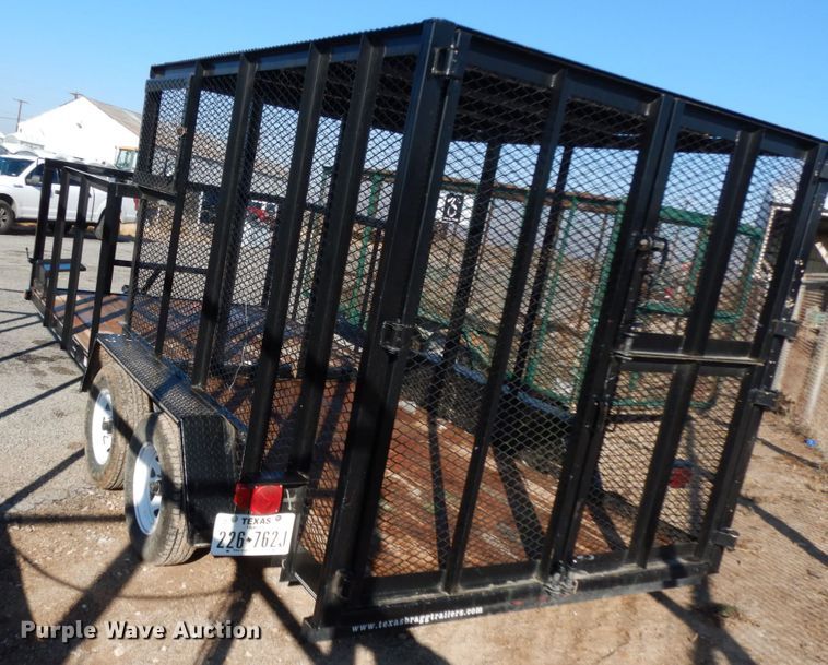 image for item DJ7259 2017 Texas Bragg utility trailer