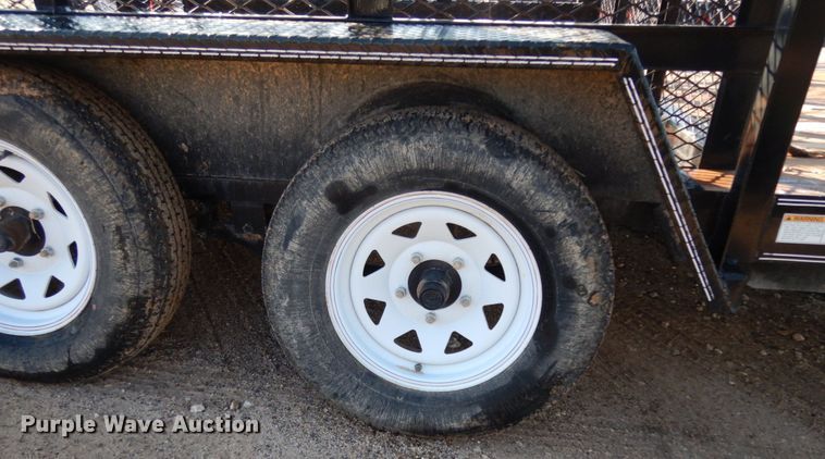 image for item DJ7259 2017 Texas Bragg utility trailer