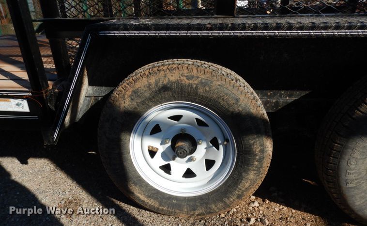 image for item DJ7259 2017 Texas Bragg utility trailer