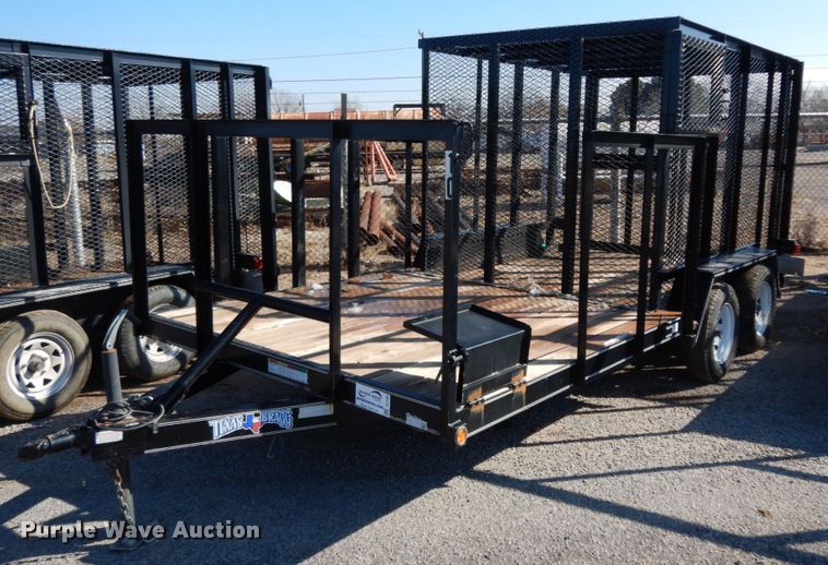 image for item DJ7268 2016 Texas Bragg utility trailer
