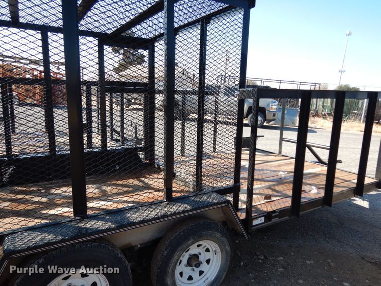 image for item DJ7268 2016 Texas Bragg utility trailer