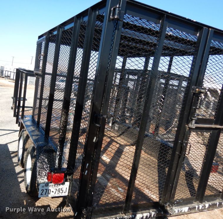 image for item DJ7268 2016 Texas Bragg utility trailer