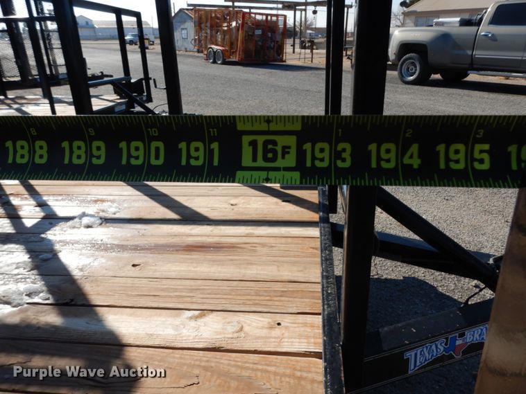 image for item DJ7268 2016 Texas Bragg utility trailer