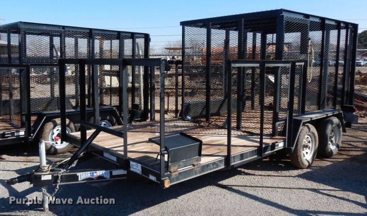 image for item DJ7269 2016 Texas Bragg utility trailer
