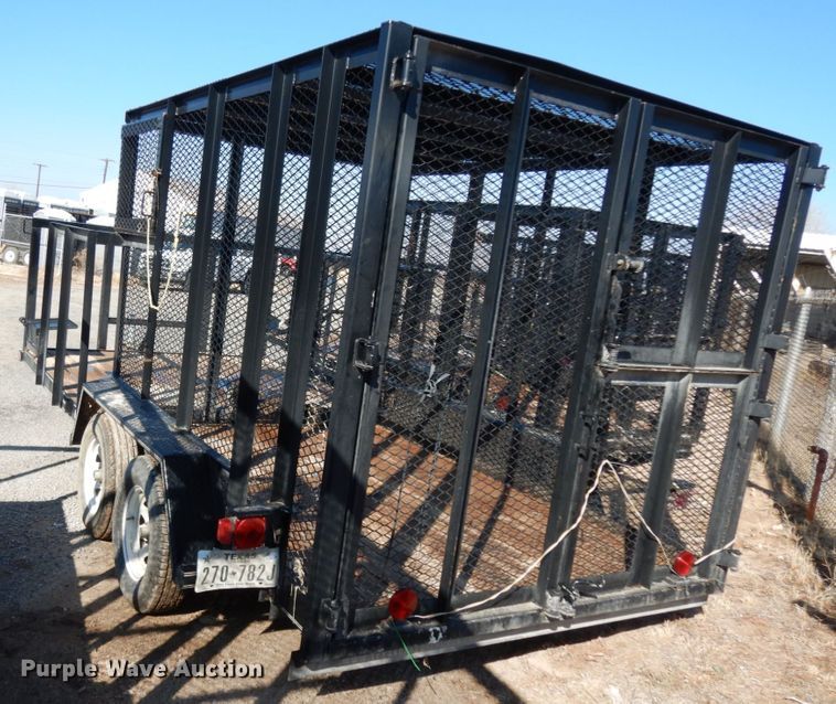 image for item DJ7269 2016 Texas Bragg utility trailer