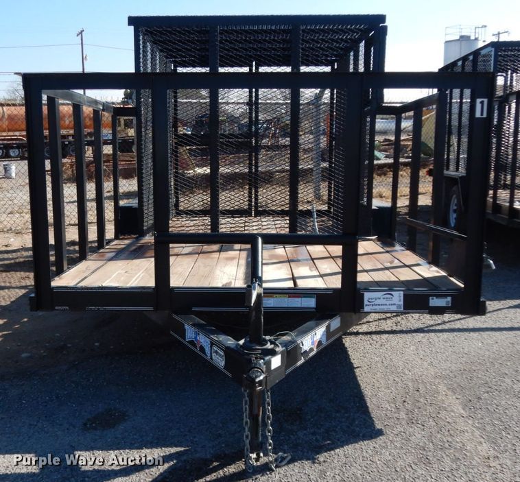 image for item DJ7271 2017 Texas Bragg utility trailer