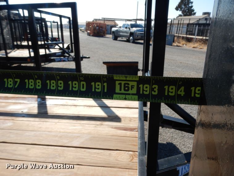 image for item DJ7271 2017 Texas Bragg utility trailer