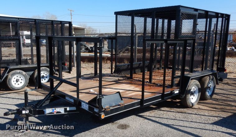 image for item DJ7272 2017 Texas Bragg utility trailer