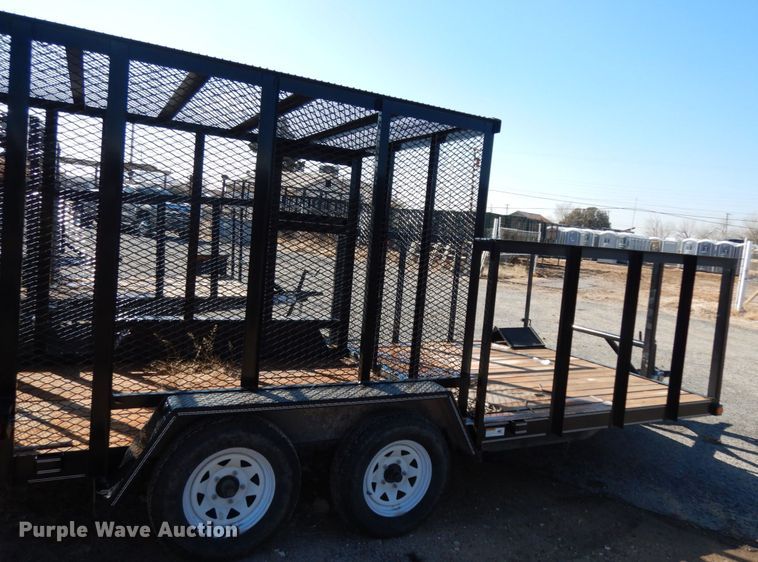 image for item DJ7272 2017 Texas Bragg utility trailer
