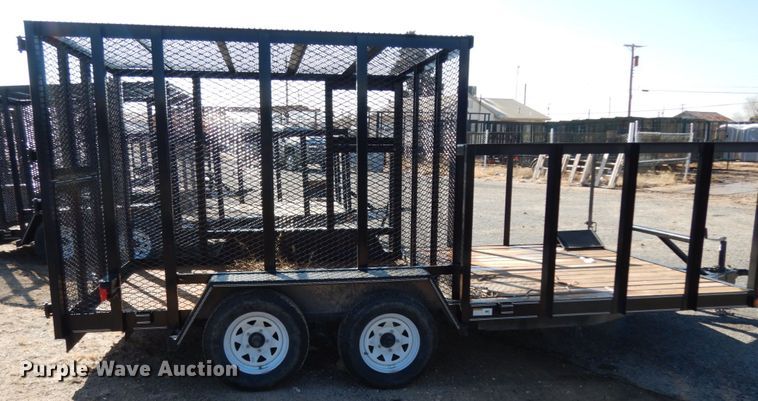 image for item DJ7272 2017 Texas Bragg utility trailer