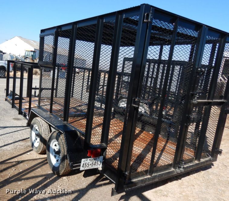 image for item DJ7272 2017 Texas Bragg utility trailer