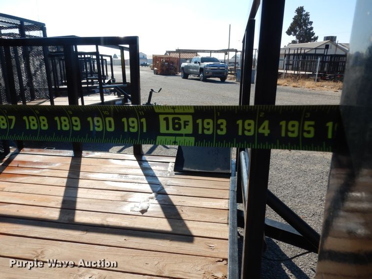 image for item DJ7272 2017 Texas Bragg utility trailer